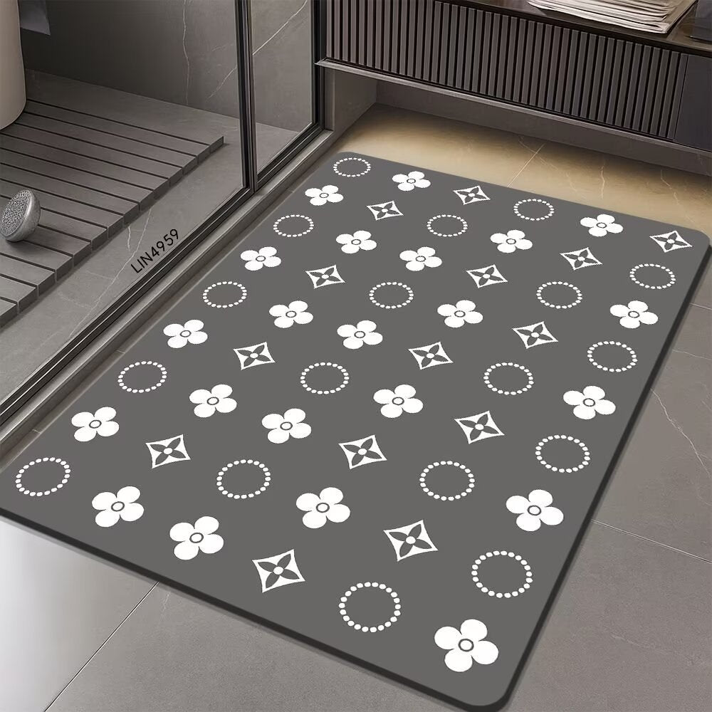 Geometrisches sechseckiges Muster Badmatte Brehn
