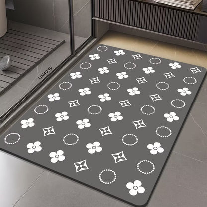 Geometrisches sechseckiges Muster Badmatte Brehn