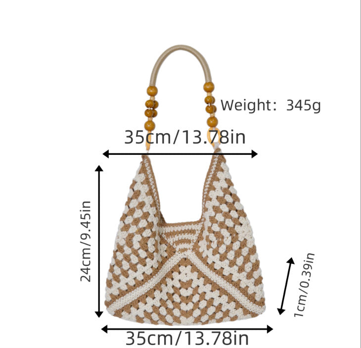 Handtasche mit Bohemian Häkeloptik Brehn