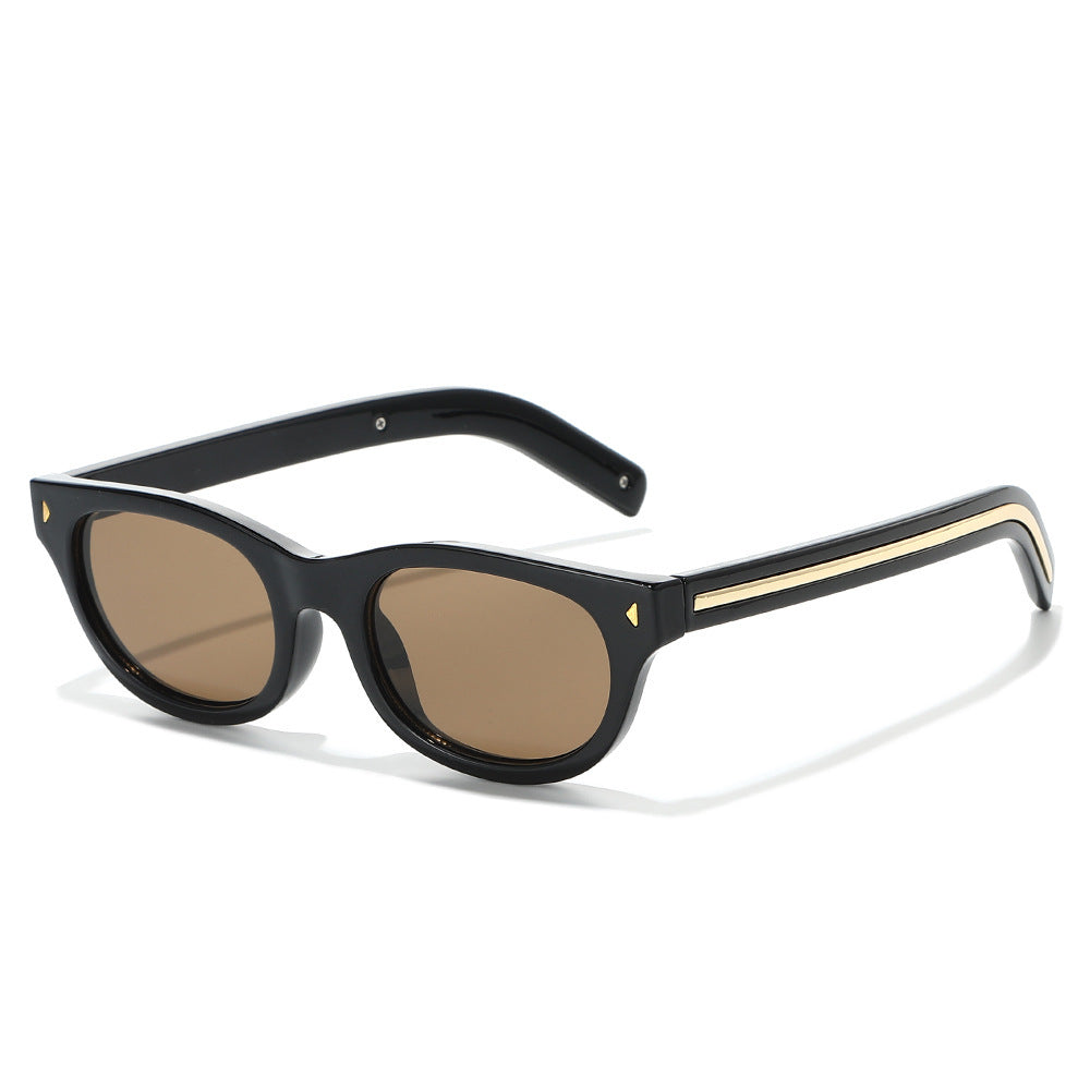 Retro-inspirierte Schildpatt Katzenaugen-Sonnenbrille Brehn