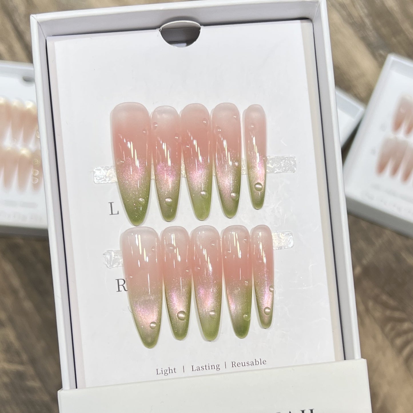 Stiletto Ombre Press-On Nail Set Brehn