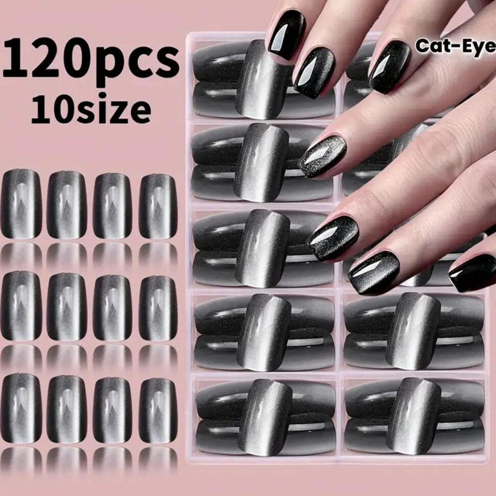 Cat-Eye Press-On Nail Set Brehn