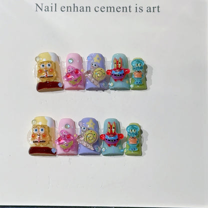 Launische Cartoon-Nagelkunst-Zubehör