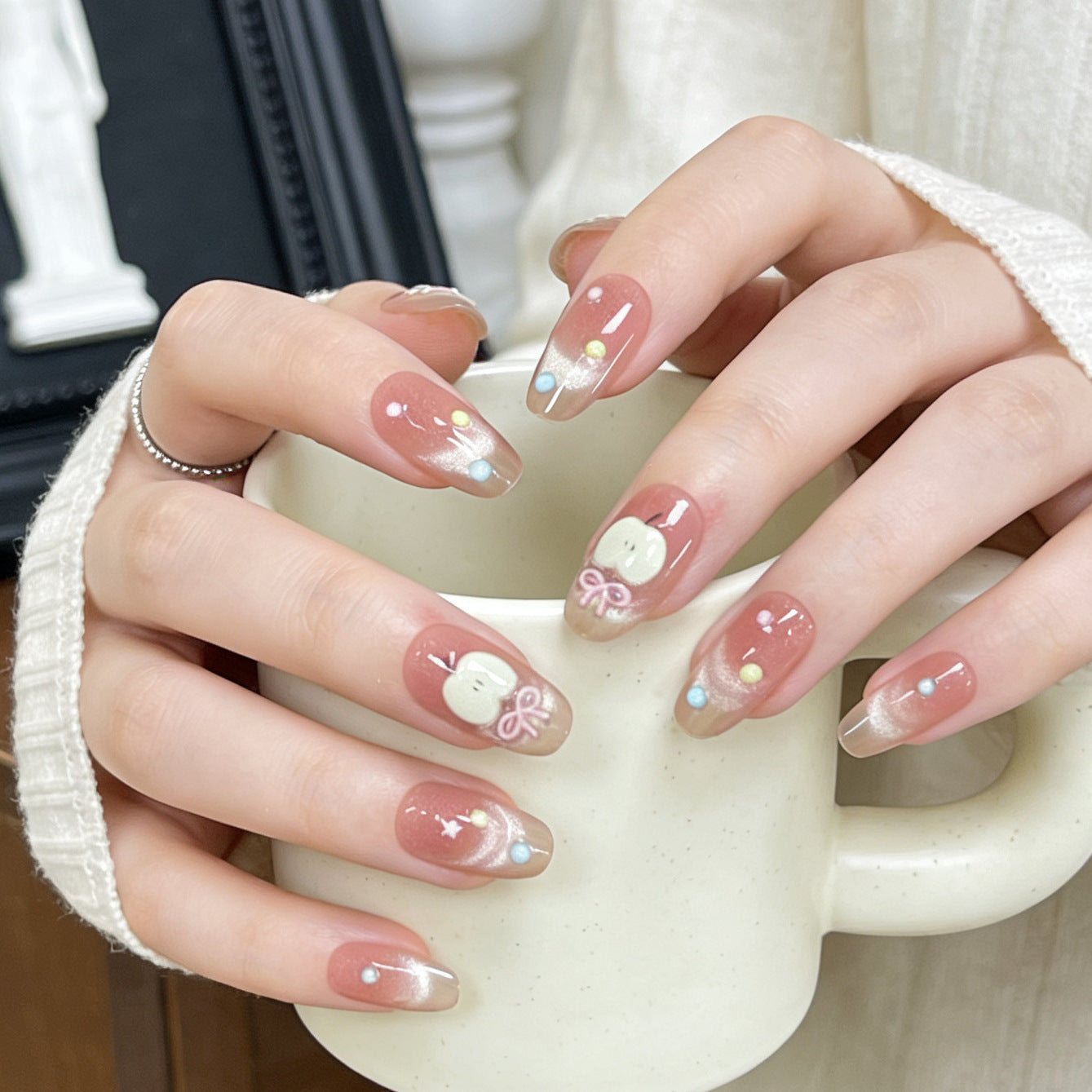 Premium Glitzernde Press-On Nagelerweiterungen Brehn