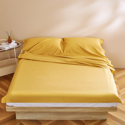 Mikrofaser-Satin-Spannbettlaken-Set mit extraweichem seidig-mattem Griff