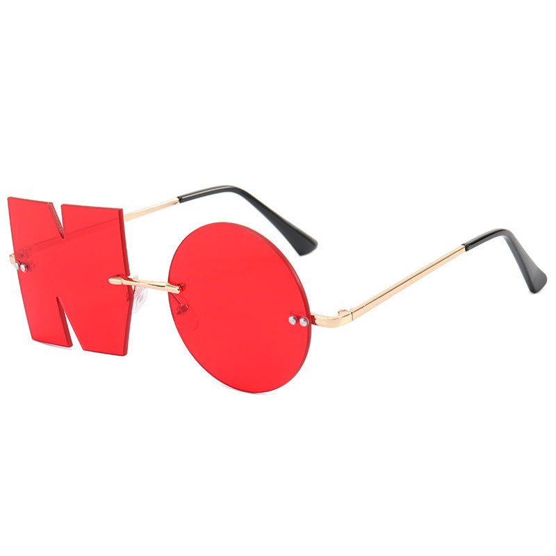 Damen außergewöhnliche geometrische Sonnenbrille mit markantem Design Brehn