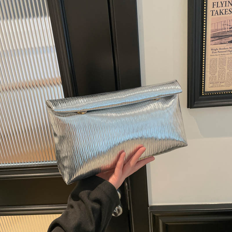WoGlossy Texturiert Clutch Geldbörse Brehn