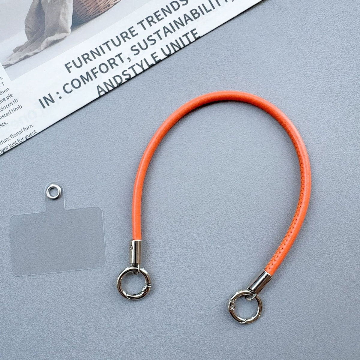 Premium langlebiger Schlüsselband mit Metallclips Brehn