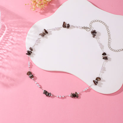 Elegante florale Perlenkette Brehn