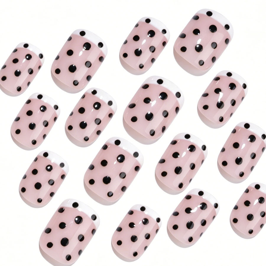 Trendy Polka Dot Press-On Nagelset Brehn