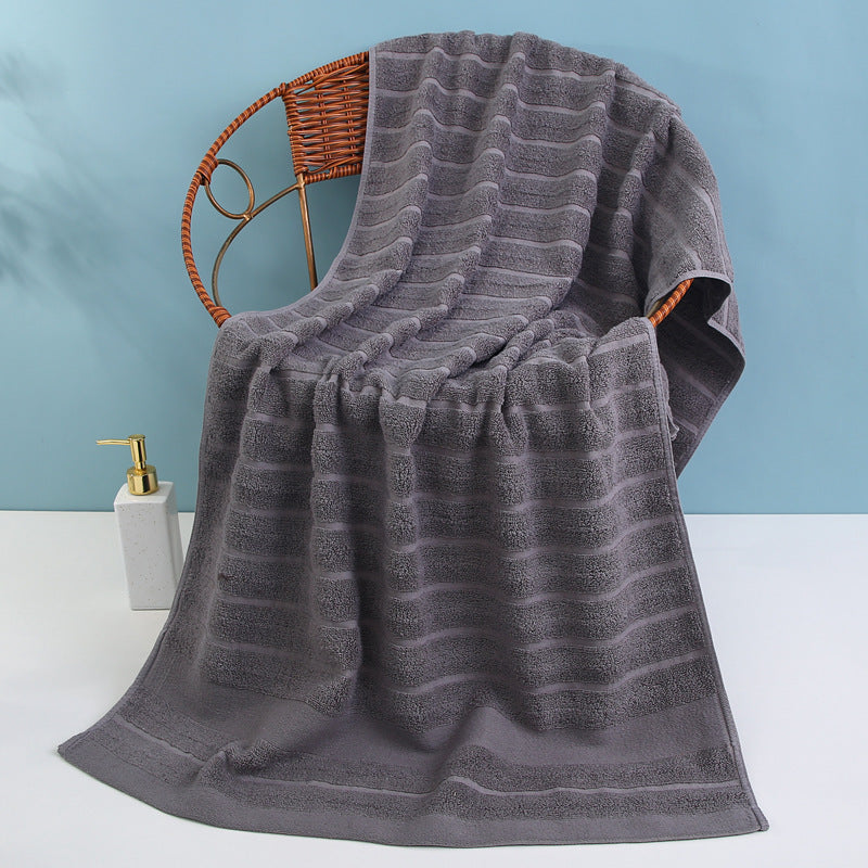 Luxus Frottee-Badetuch Mit Elegantem Streifenmuster Brehn