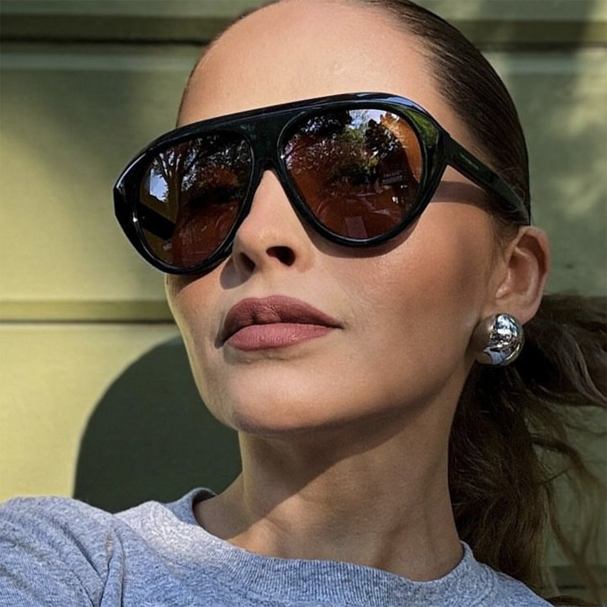 Damen oversized Sonnenbrille mit stilvollem Design und schützendem UV-Filter Brehn