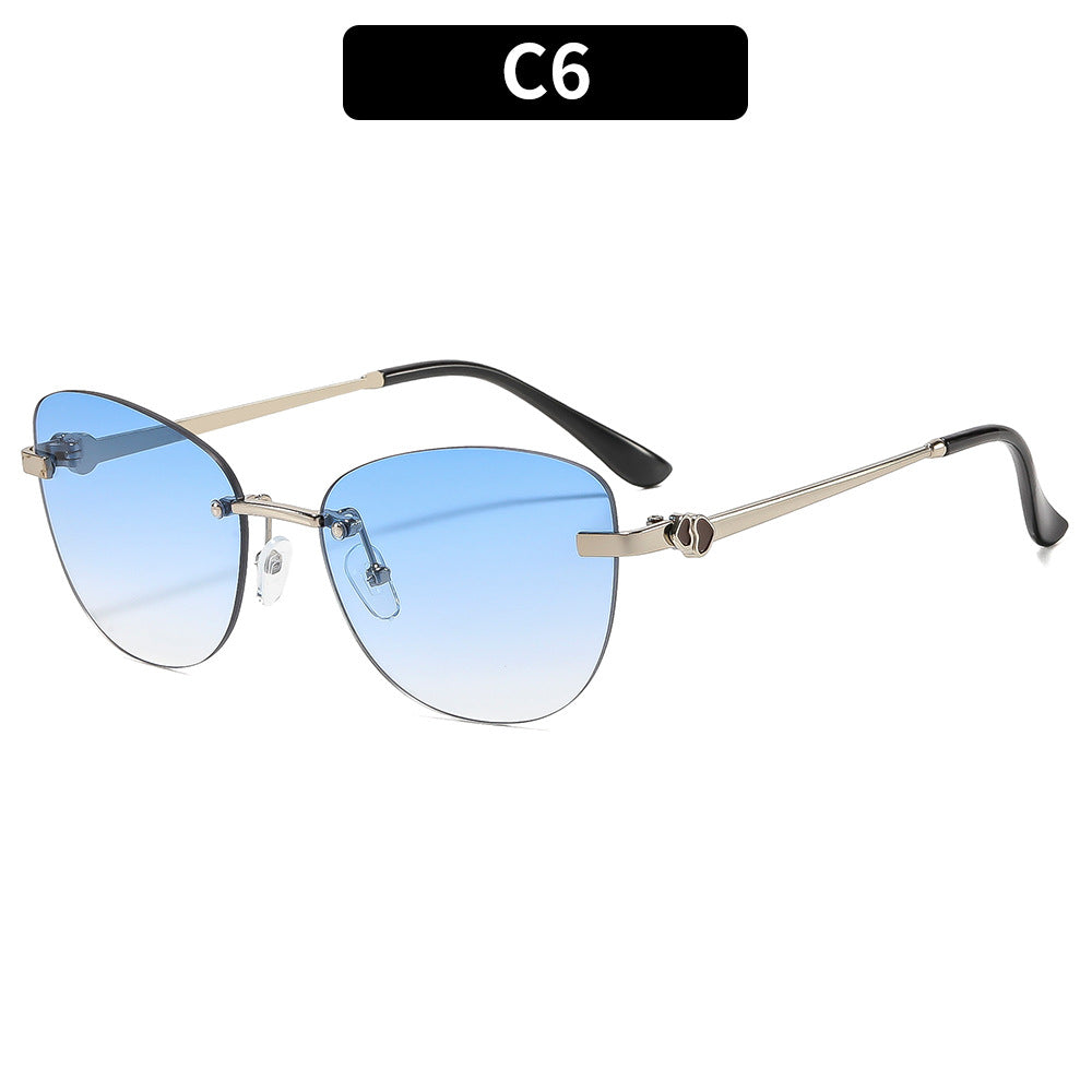 Luxuriöse Farbverlauf-Glas Mode-Sonnenbrille