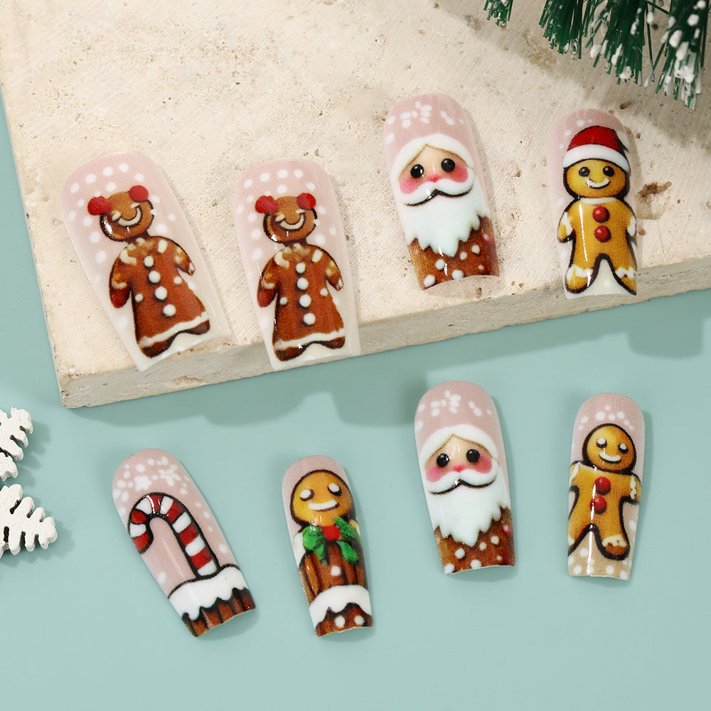 Weihnachtskunstnägel mit festlichen Motiven Brehn