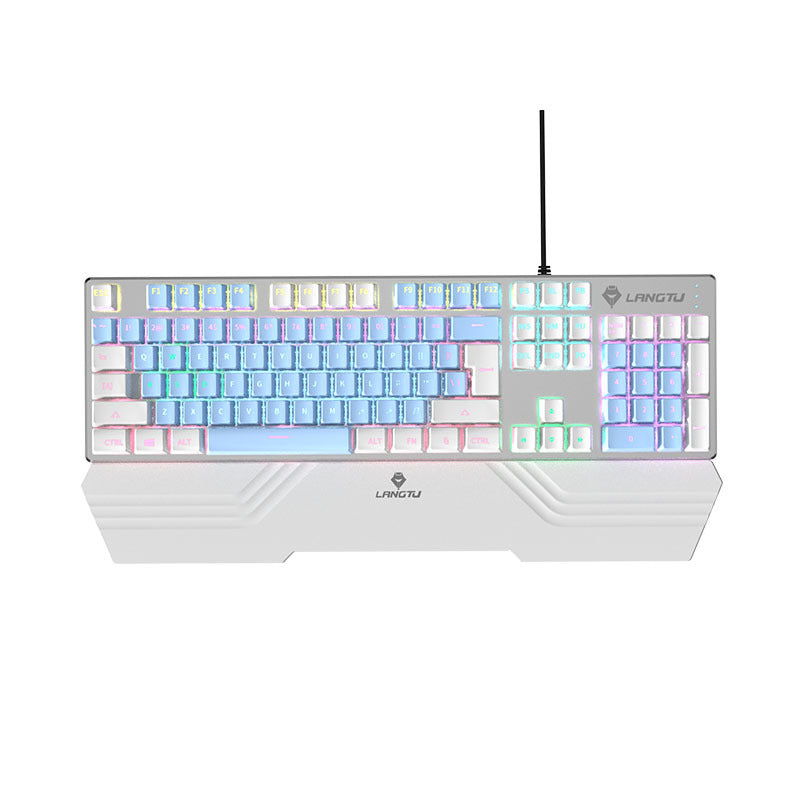 Verdrahtete mechanische Tastatur mit RGB-Beleuchtungseffekten Brehn