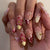 Künstlerisches Floral-Nageldesign-Kit Brehn
