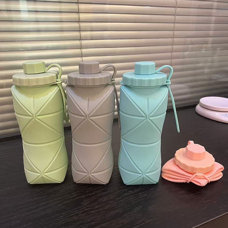 Damen faltbare Silikontrinkflasche Brehn