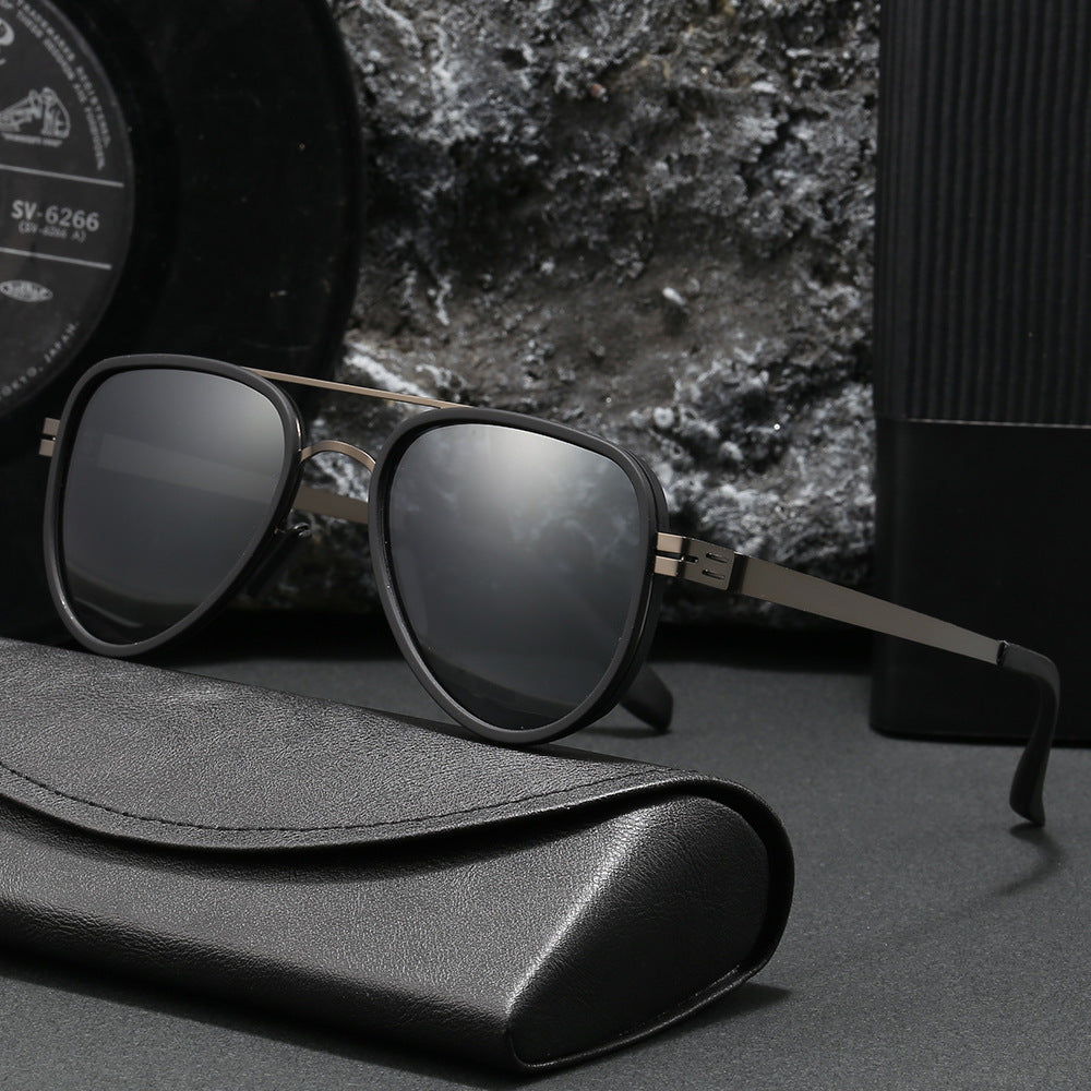 Damen Aviator-Sonnenbrille mit robustem Metallrahmen und polarisierenden Gläsern Brehn