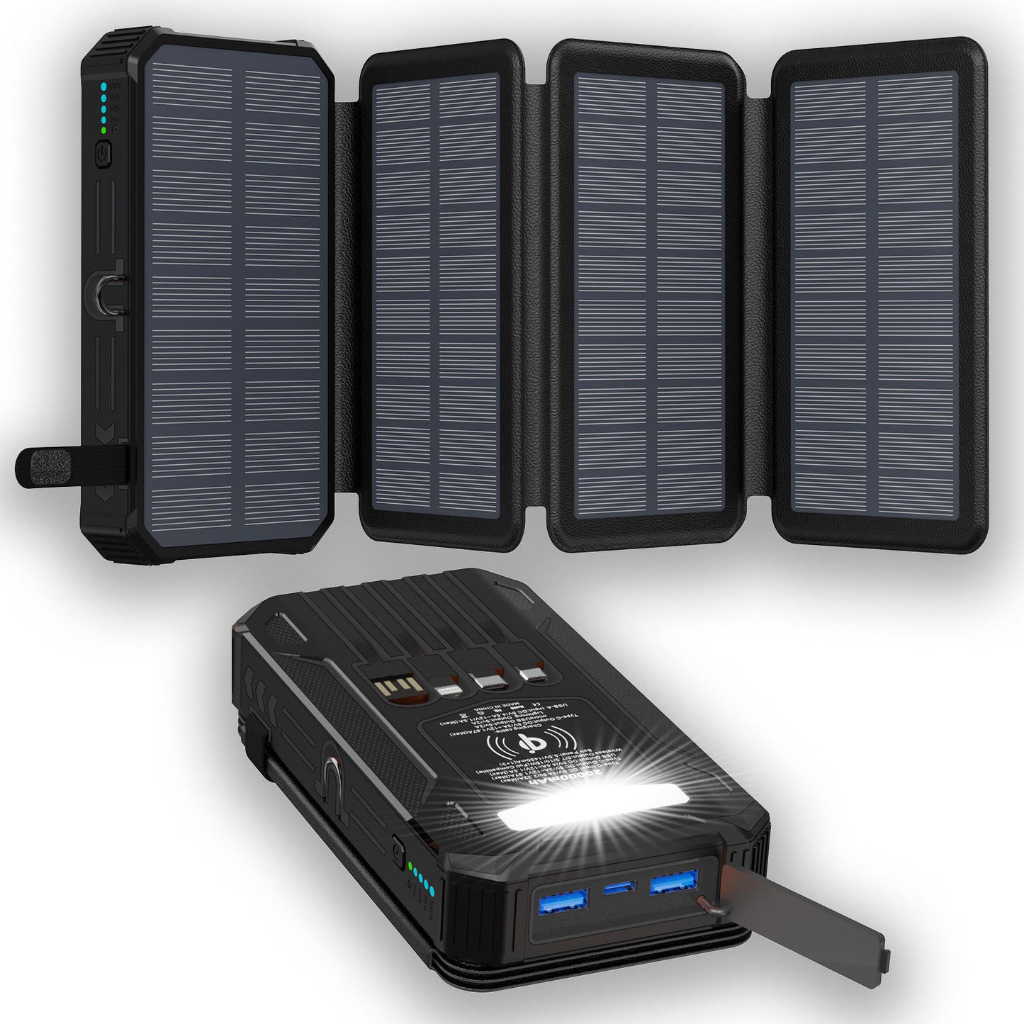 Solarbetriebene Powerbank Mit Schnellladefunktion Von Brehn
