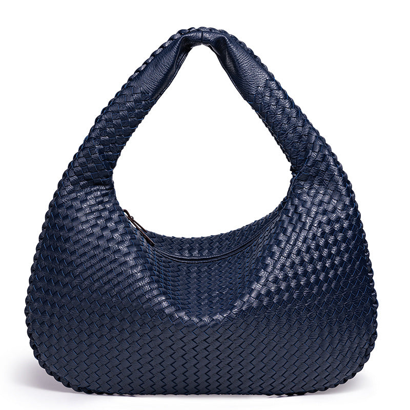 Handgefertigte Gewebte Leder Hobo Tasche Brehn