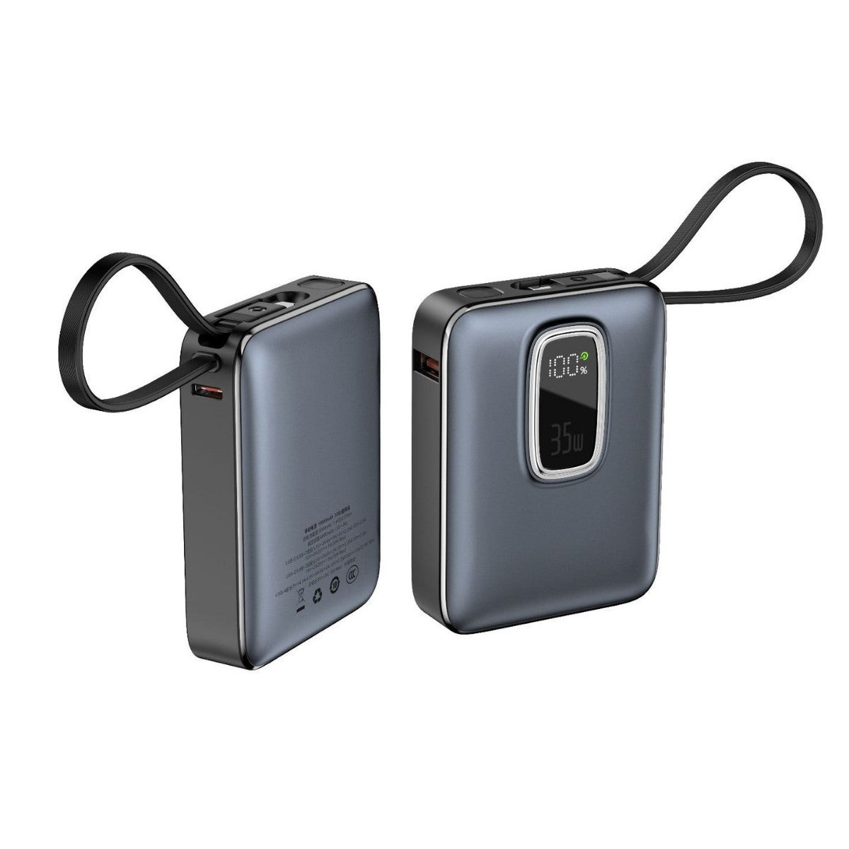 Tragbare Powerbank mit Integrierter Led-Anzeige und Schnellladefunktion Brehn