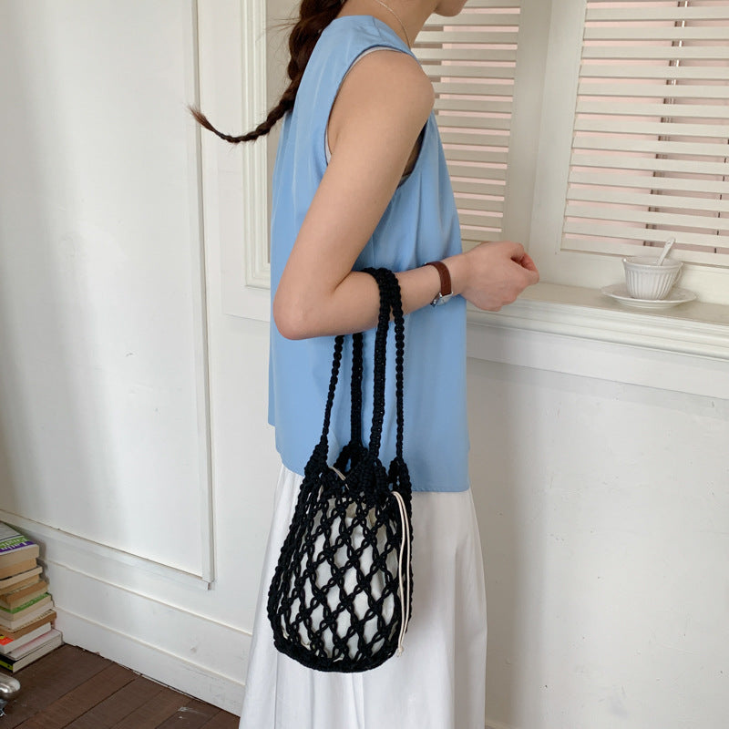Stylische Makramee Tragetasche Brehn