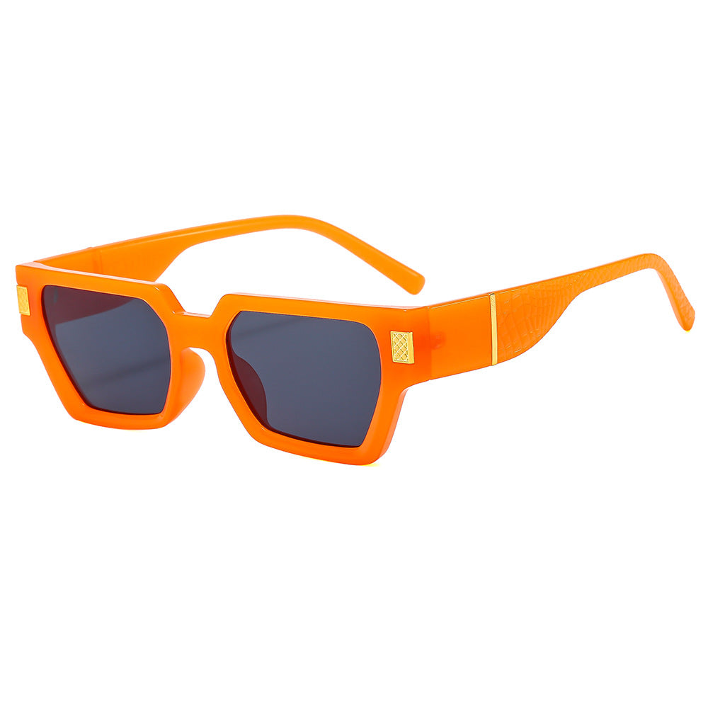 Damen Modische Sonnenbrille im markanten Design mit Honeyglass und strukturiertem Rahmen Brehn