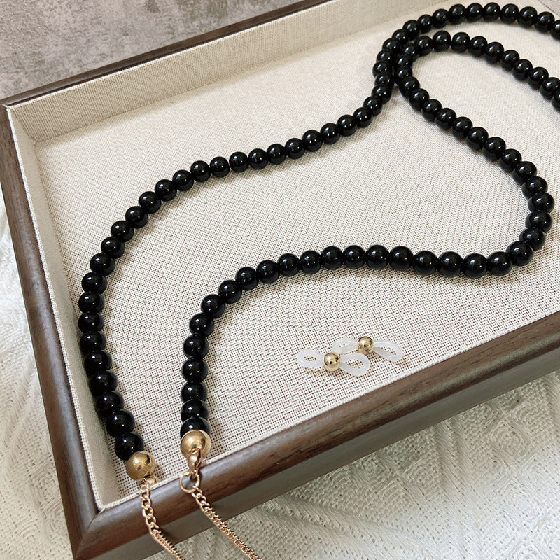 Modisches Schmuckband Aus Onyx-Perlen Brehn