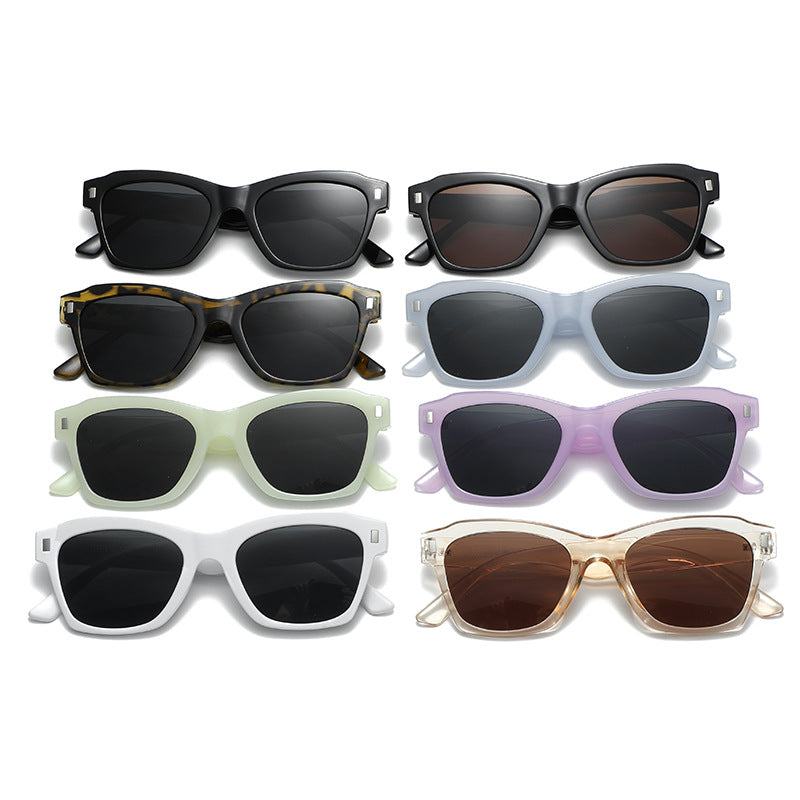 Damen modische Sonnenbrille mit transparentem Rahmen und hochwertigem UV-Schutz Brehn