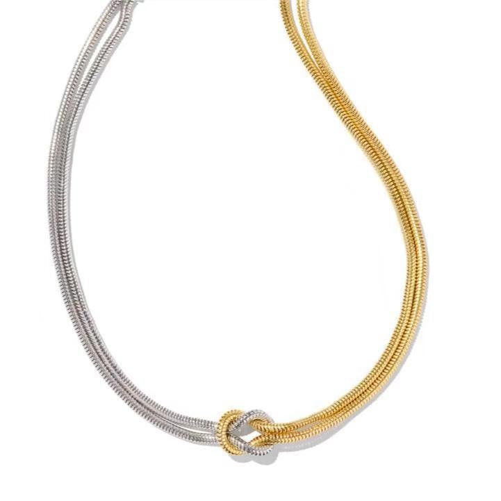 Elegante Doppelstrang-Knotenarmband Brehn