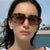 Damen stilvolle quadratische Sonnenbrille Brehn