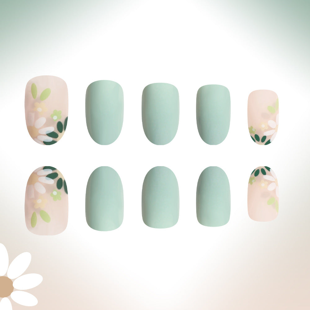 Press-On Floral Nail Art Set Brehn