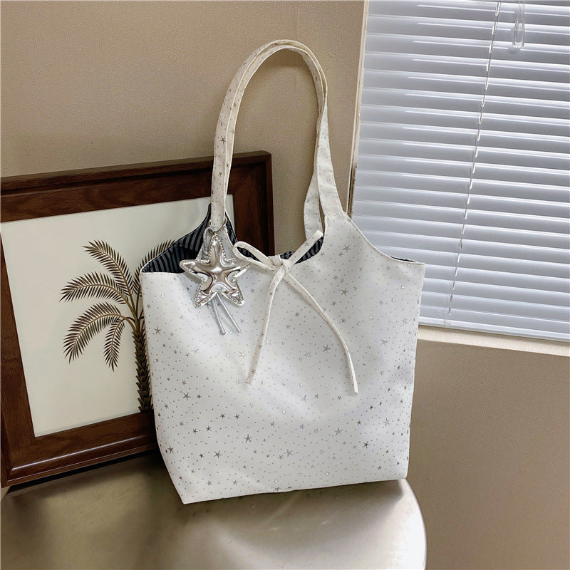 Stilvolle Sternen-Print Tote Handtasche