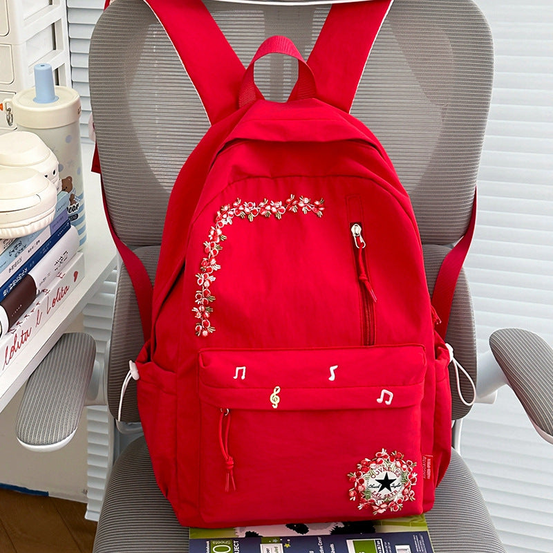 Blumenverzierte Alltag-Rucksack Brehn