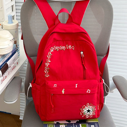 Blumenverzierte Alltag-Rucksack Brehn