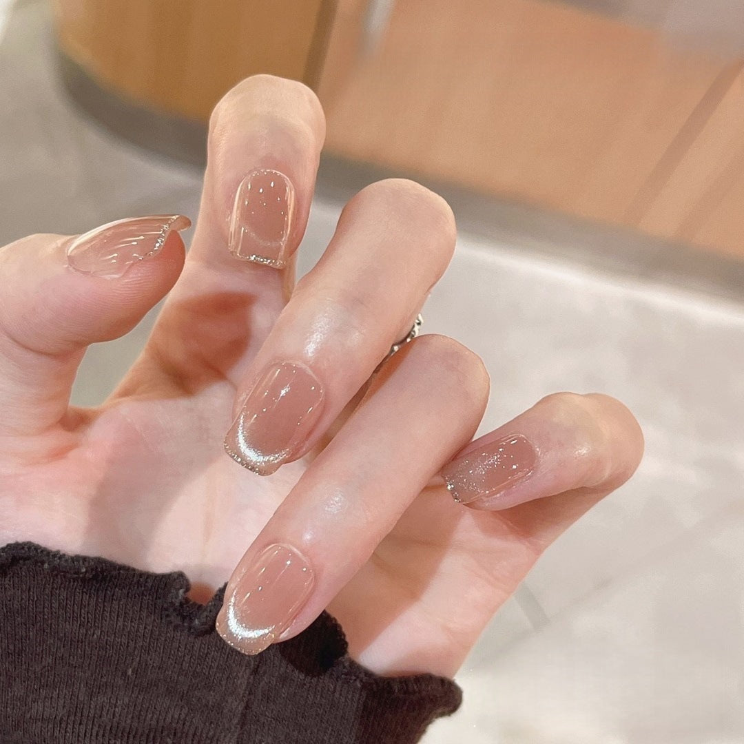 Kunstnägel mit Elegantem Glitzerfranz Brehn