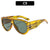 Fette Winkelform Cat-Eye Sonnenbrille