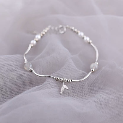 Elegante Silber Fisch Charm Armband Brehn