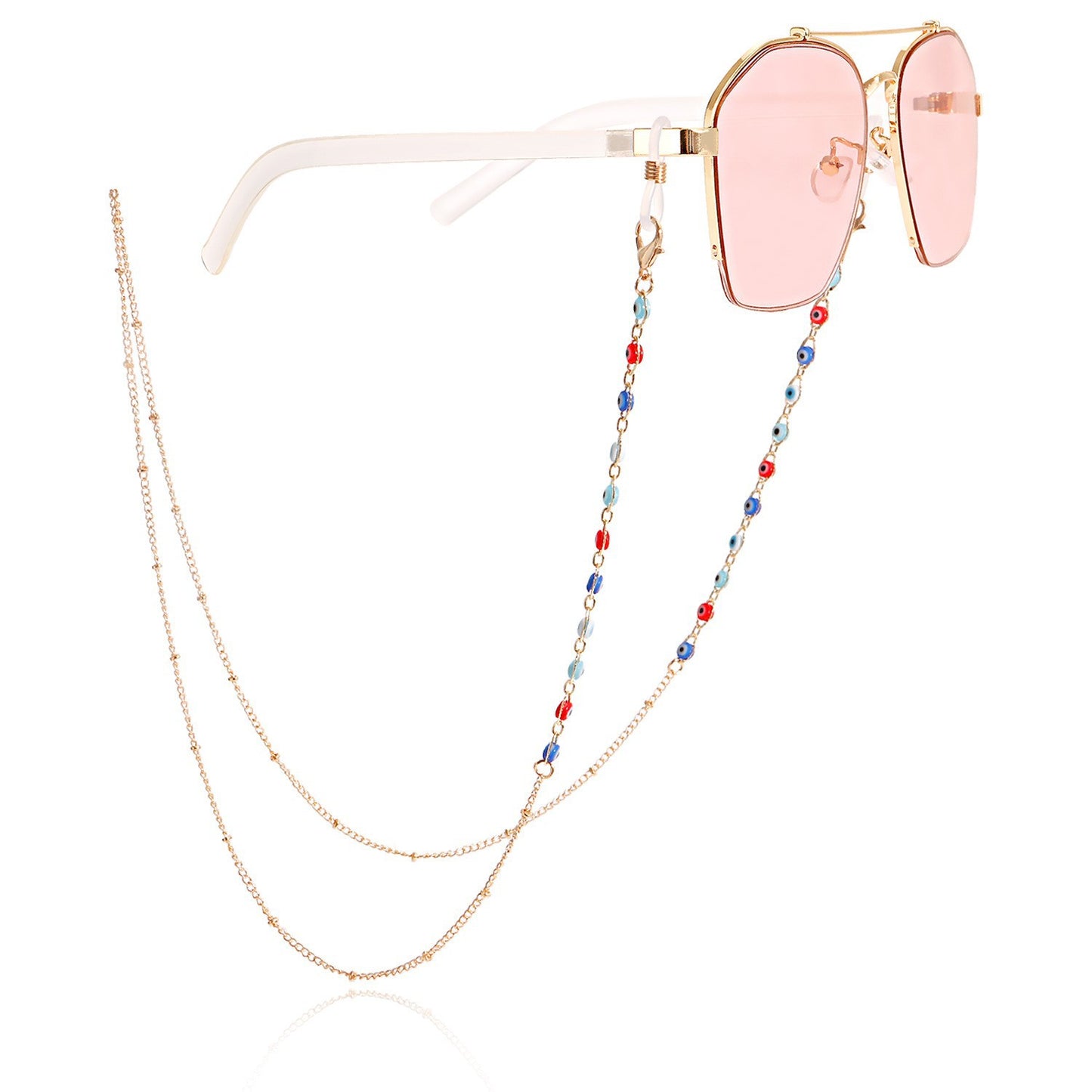 Stilvolle Sonnenbrille mit dekorativer Kette Brehn