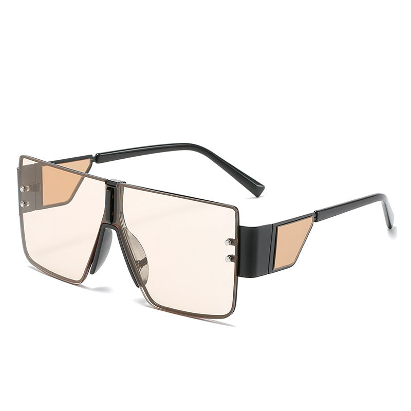 Damen trendige oversized Sonnenbrille mit futuristischem Design Brehn
