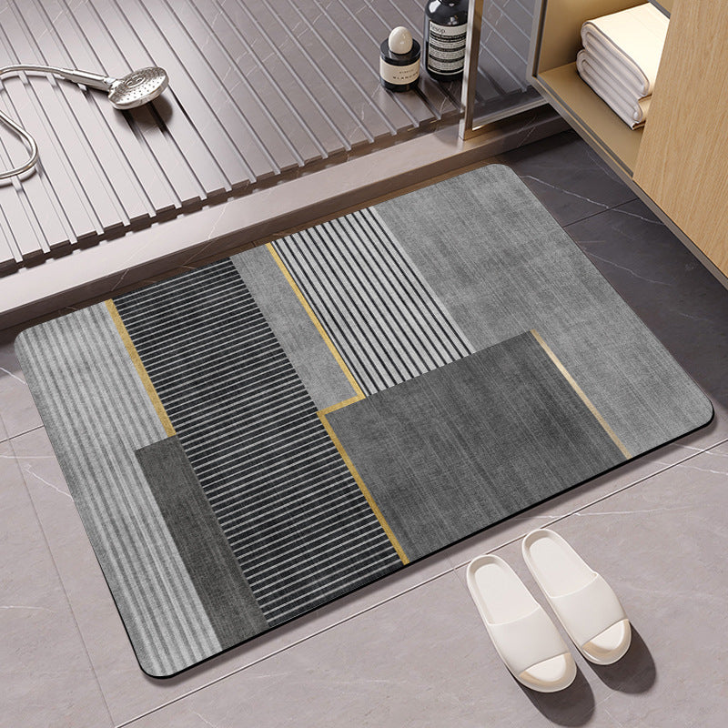 Geometrisches Muster weiche Badematte Brehn