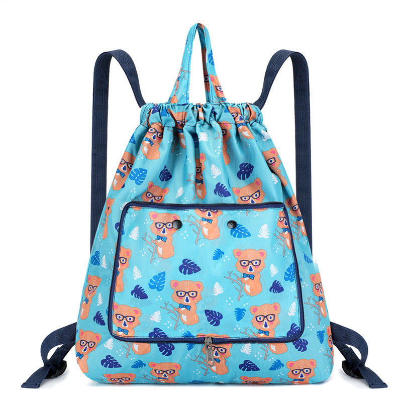 Leichter Blumen-Schnür-Rucksack Brehn