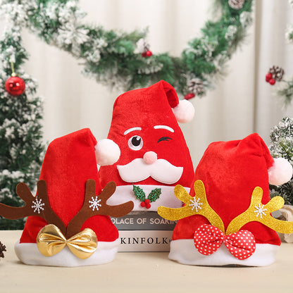 Festlicher Weihnachtsmann-Hut mit Rentierohren Brehn