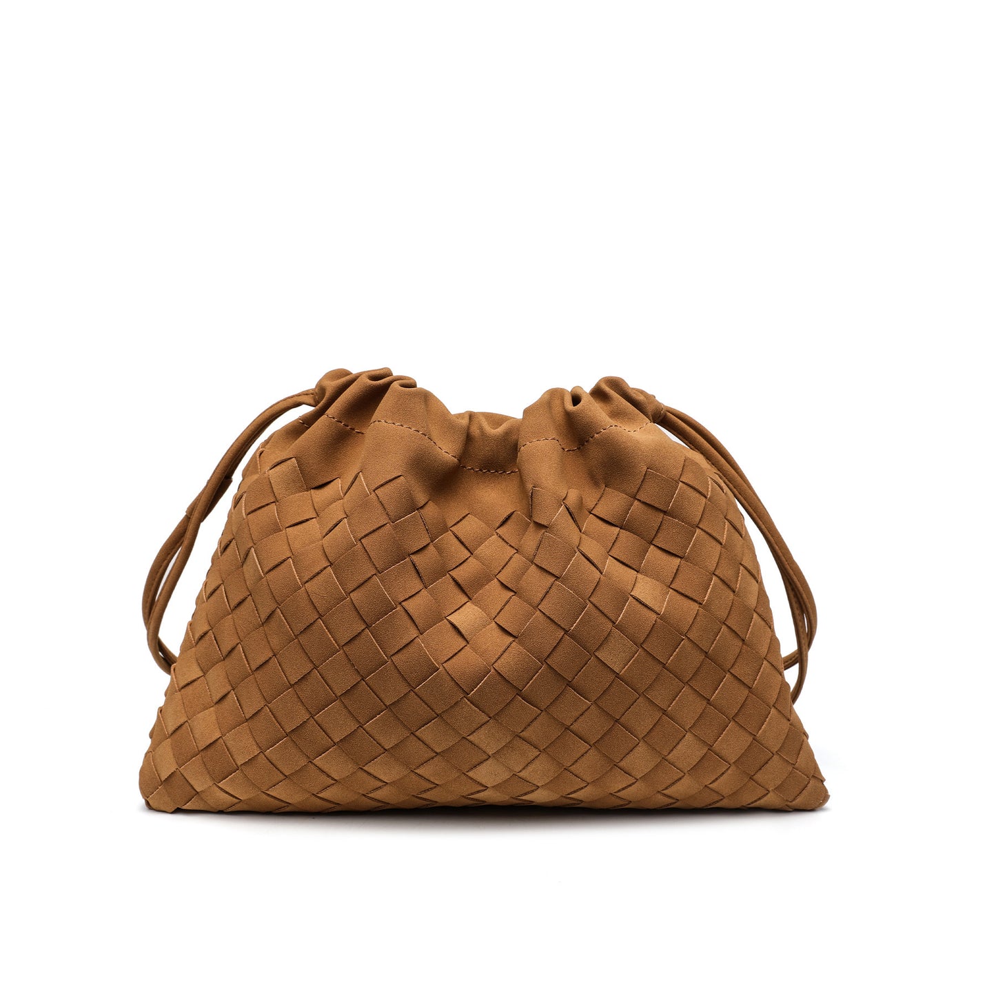 Woven Drawstring Schultertasche Brehn