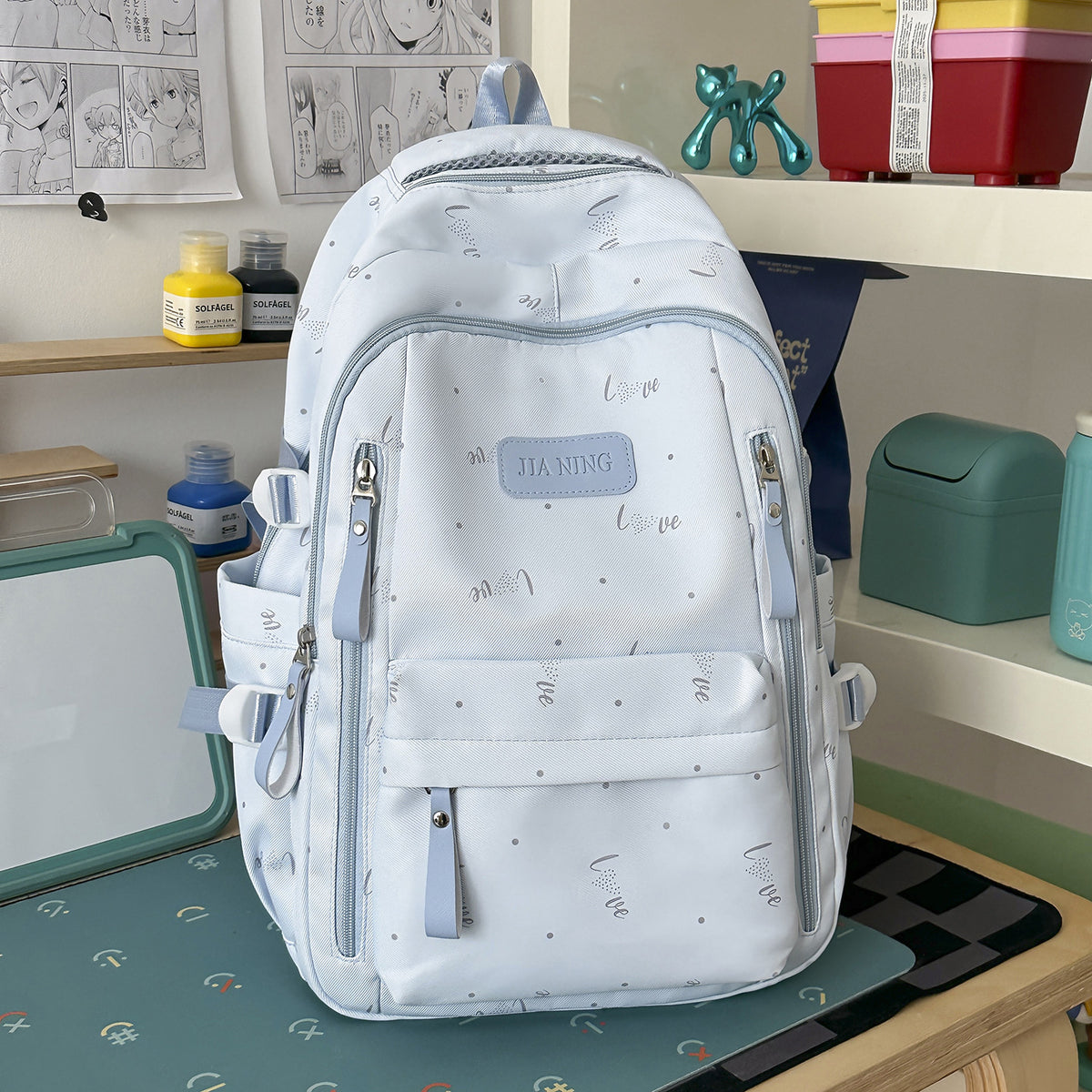 Stylische Love-Beschmückte Rucksack Brehn