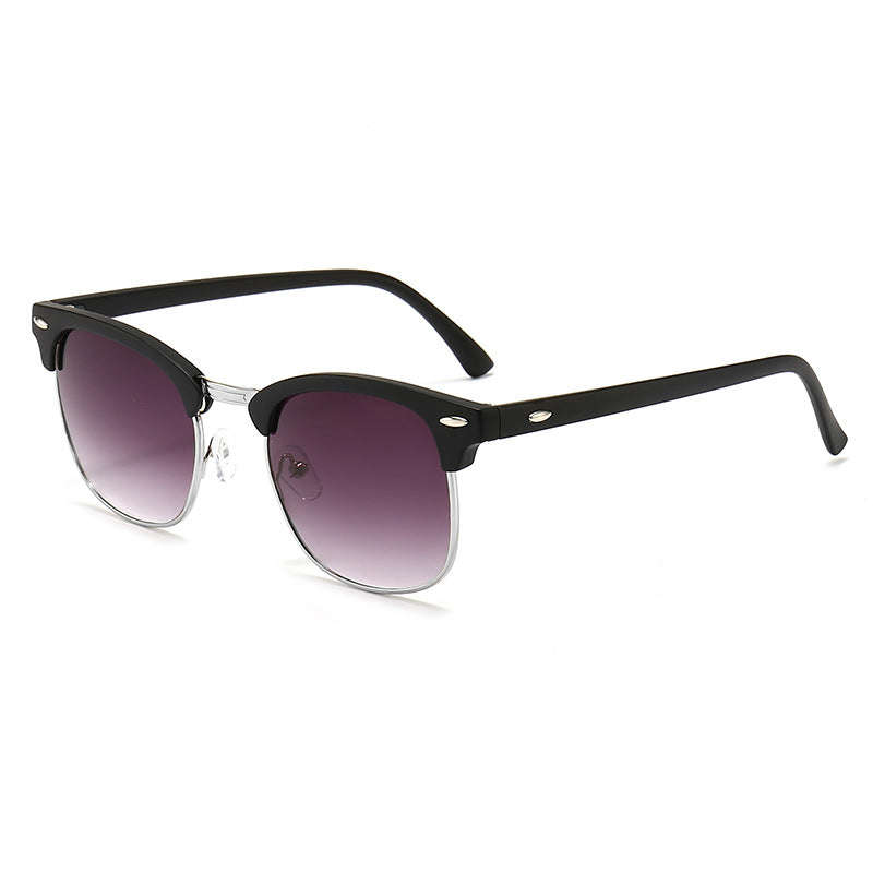 Damen modische Retro-Sonnenbrille mit metallischem Rahmen Brehn