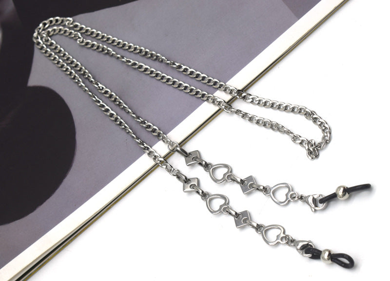 Stylische Metall-Link-Brillekette Brehn