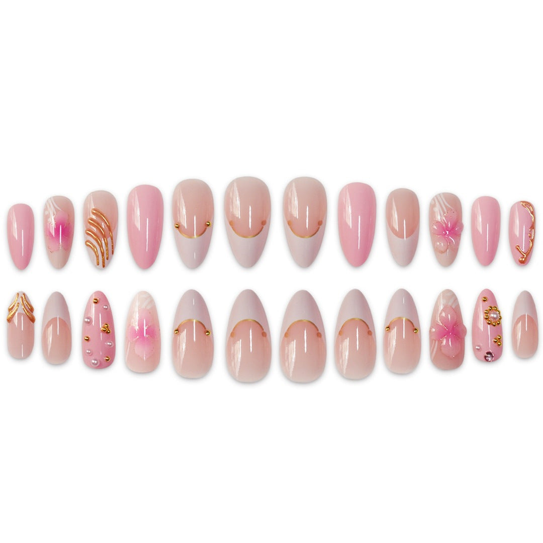 Premium Floral Designer Press-On Nails Brehn