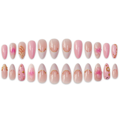 Premium Floral Designer Press-On Nails Brehn