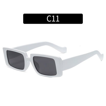Futuristische angular Kontrastrahmen Sonnenbrille